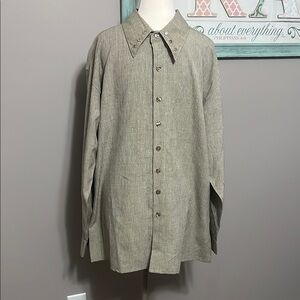 Men's Beige Dress Shirt